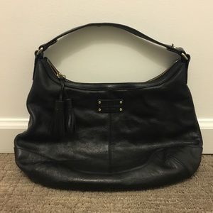 Kate Spade Pebble Black Leather Hobo